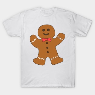 Gingerbread man. Cartoon drawing. T-Shirt